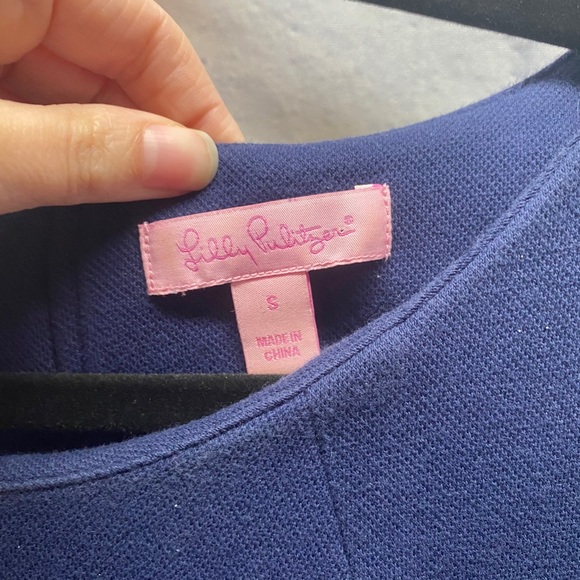 Lilly Pulitzer navy Charlene dress - Picture 5 of 7